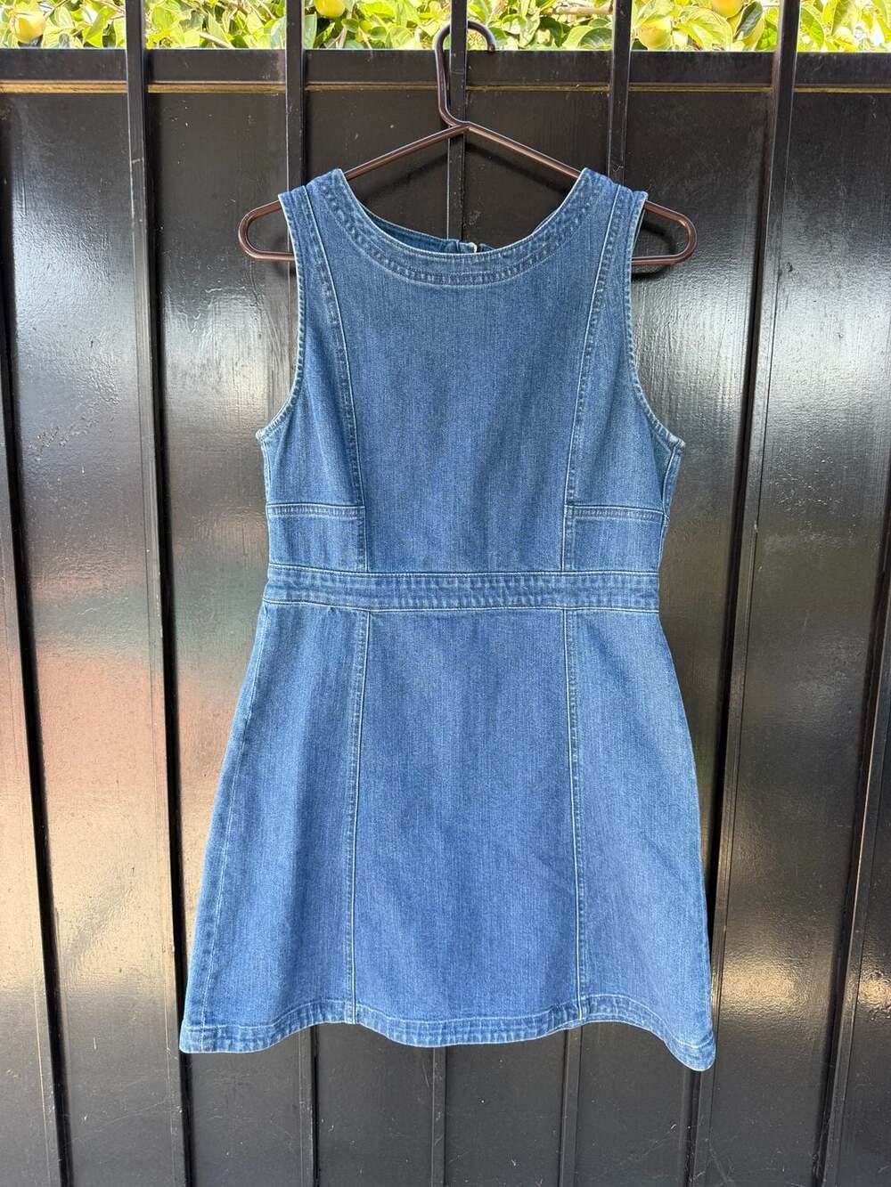 Gap 1969 Denim Mini Dress Size 8 Zip Back